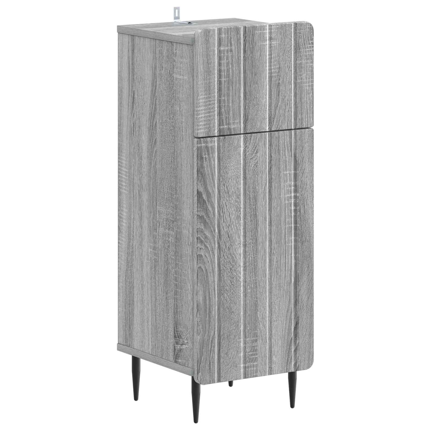 2-delige Badkamerkast Set ZWOLLE Grijs Sonoma Bewerkt hout is nu te koop bij PeponiXL, paradijselijk wonen!