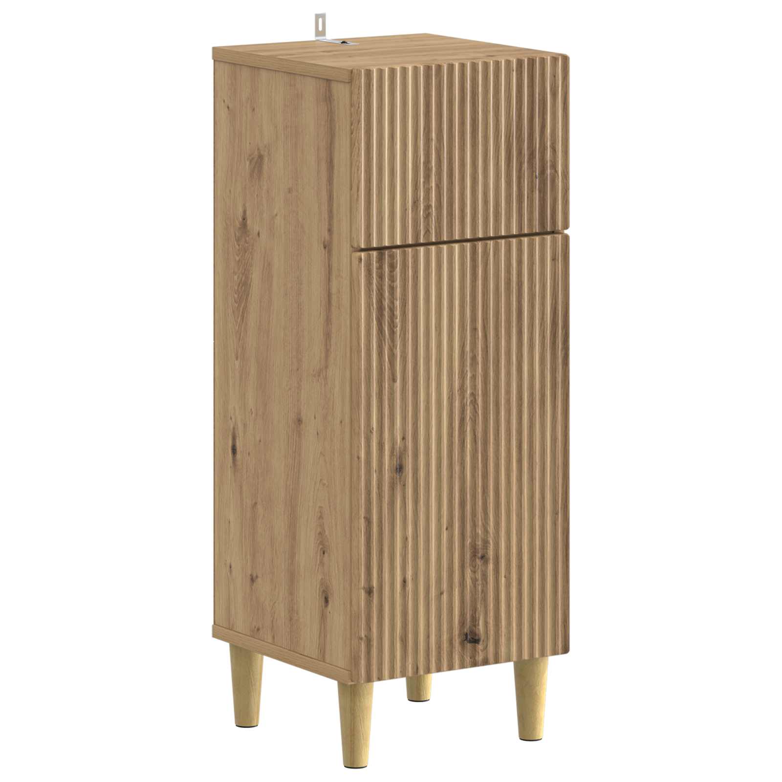 2-delige Badkamerkast Set ARNHEM Artisanaal eiken Bewerkt hout is nu te koop bij PeponiXL, paradijselijk wonen!