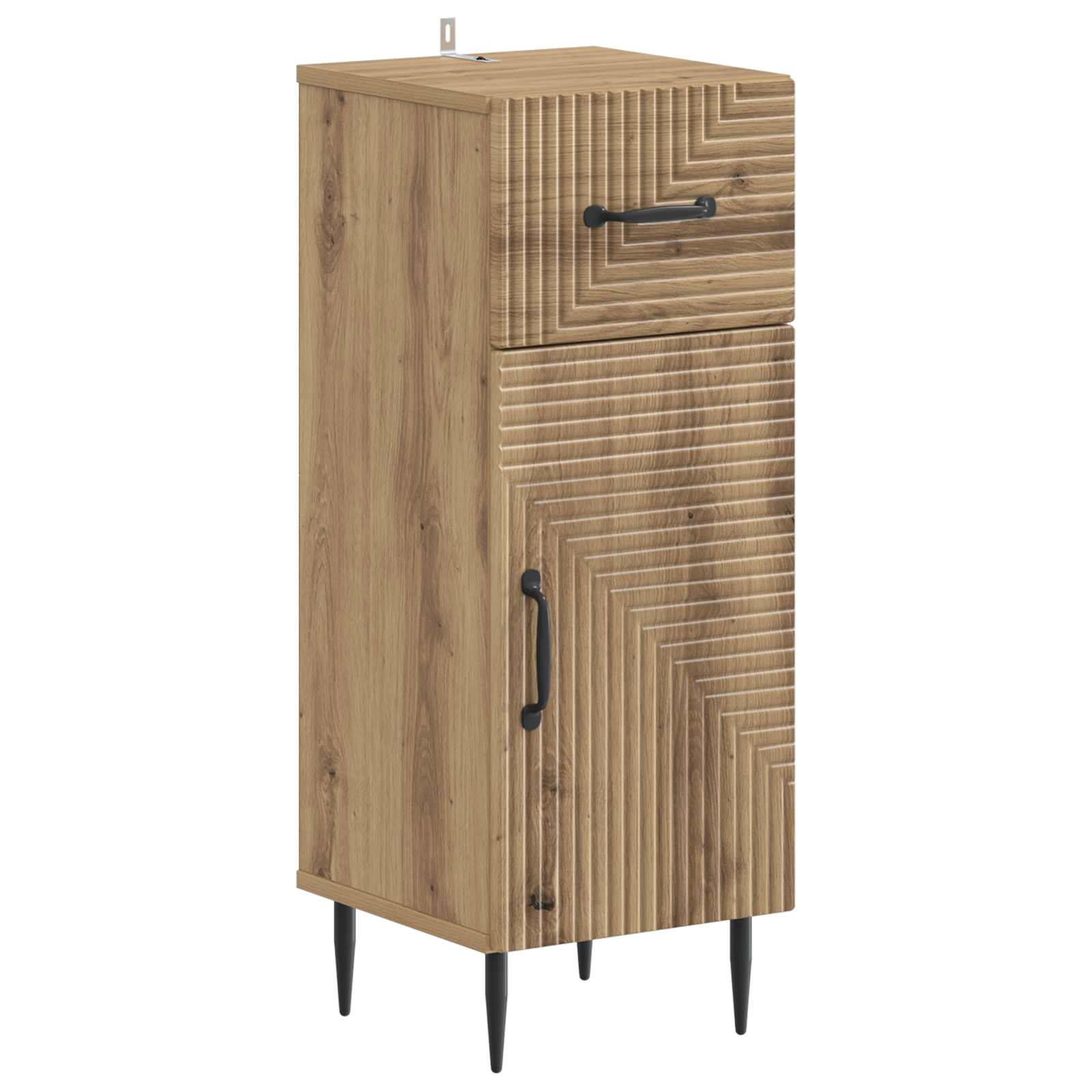2-delige Badkamerkast Set HAARLEM Artisanaal eiken Bewerkt hout is nu te koop bij PeponiXL, paradijselijk wonen!