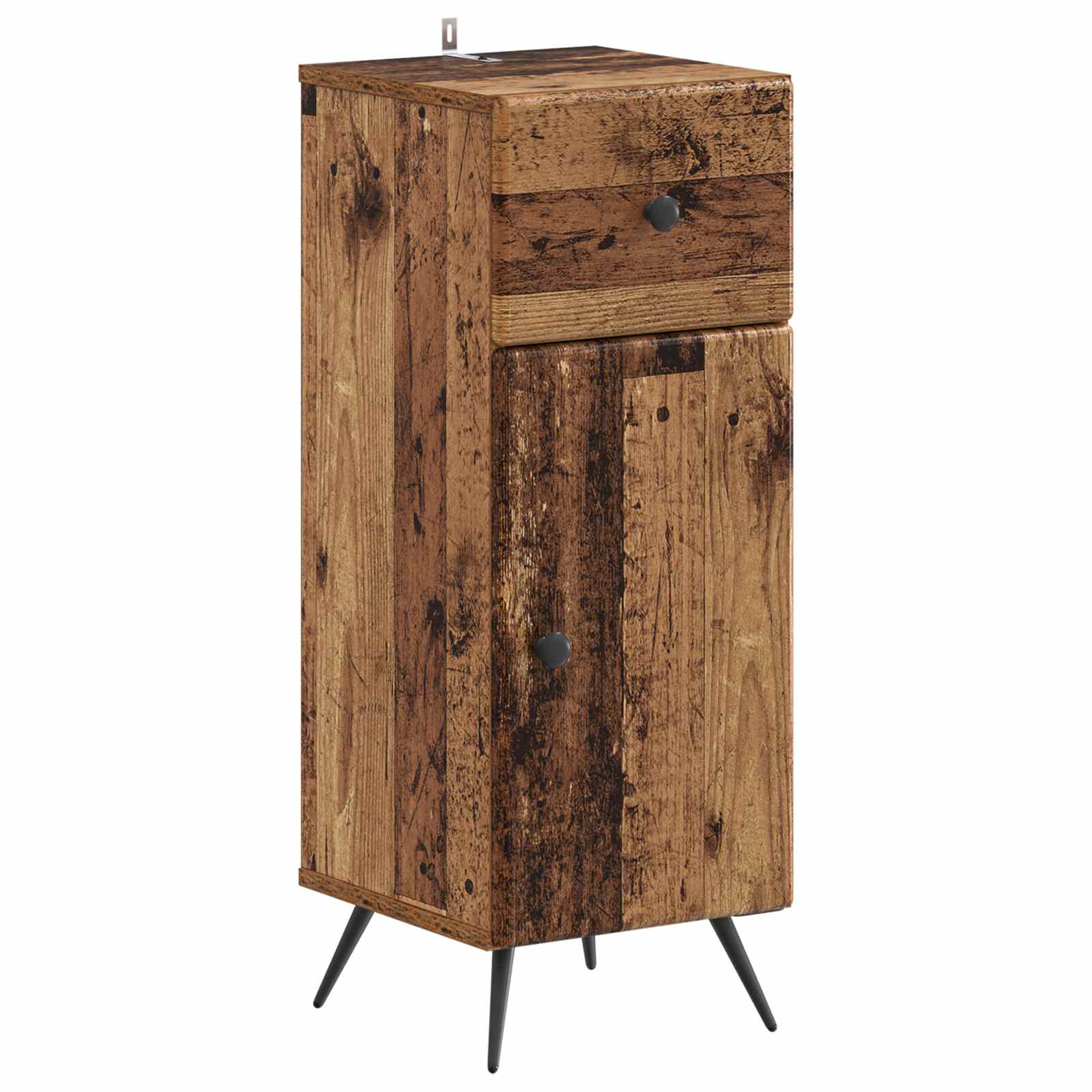 2-delige Badkamerkast Set BREDA Oud hout Bewerkt hout is nu te koop bij PeponiXL, paradijselijk wonen!