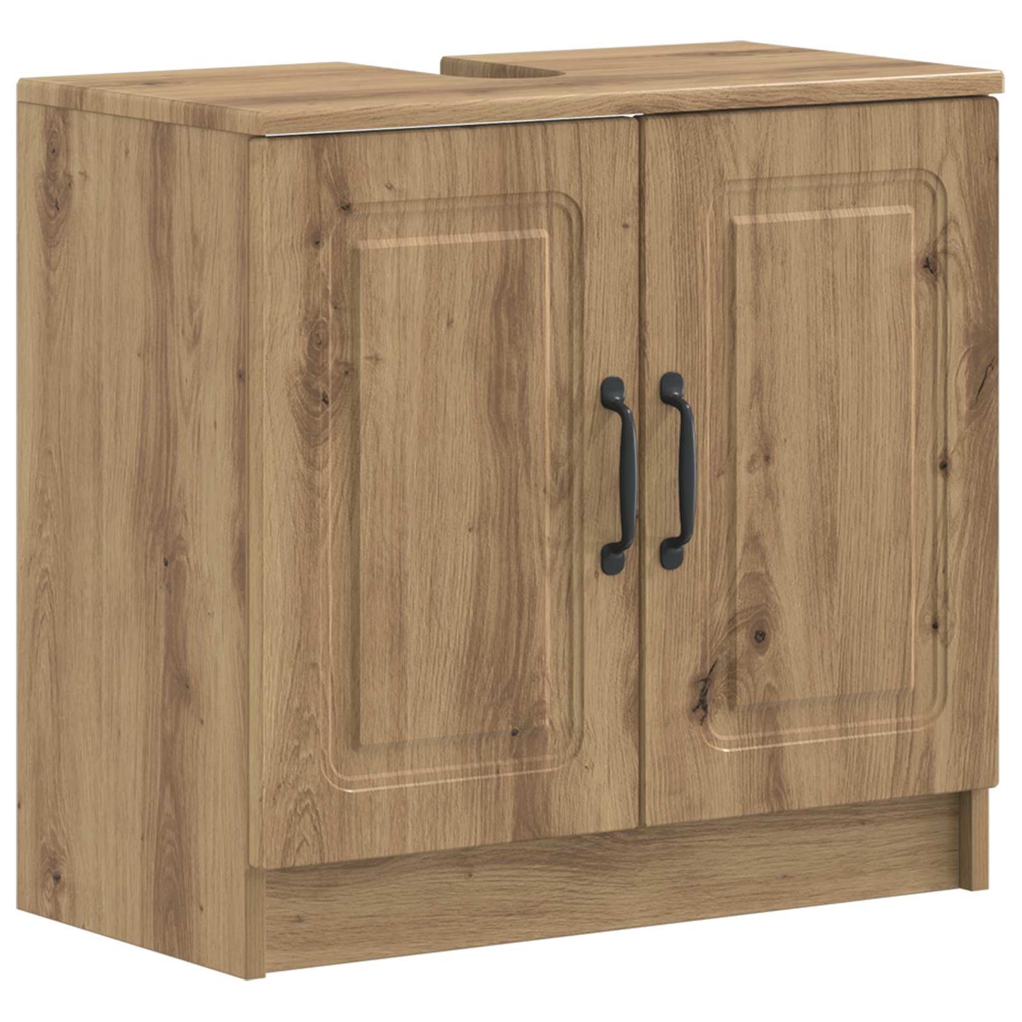2-delige Badkamerkast Set UTRECHT Artisanaal eiken Bewerkt hout is nu te koop bij PeponiXL, paradijselijk wonen!