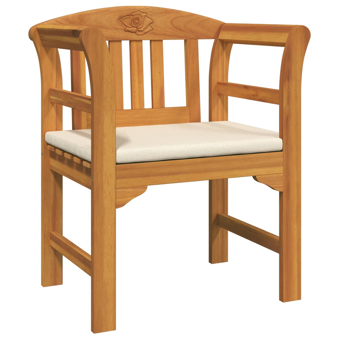 Tuinrozelounge set met kussen 4 pcs Massief Acaciahout is nu te koop bij PeponiXL, paradijselijk wonen!