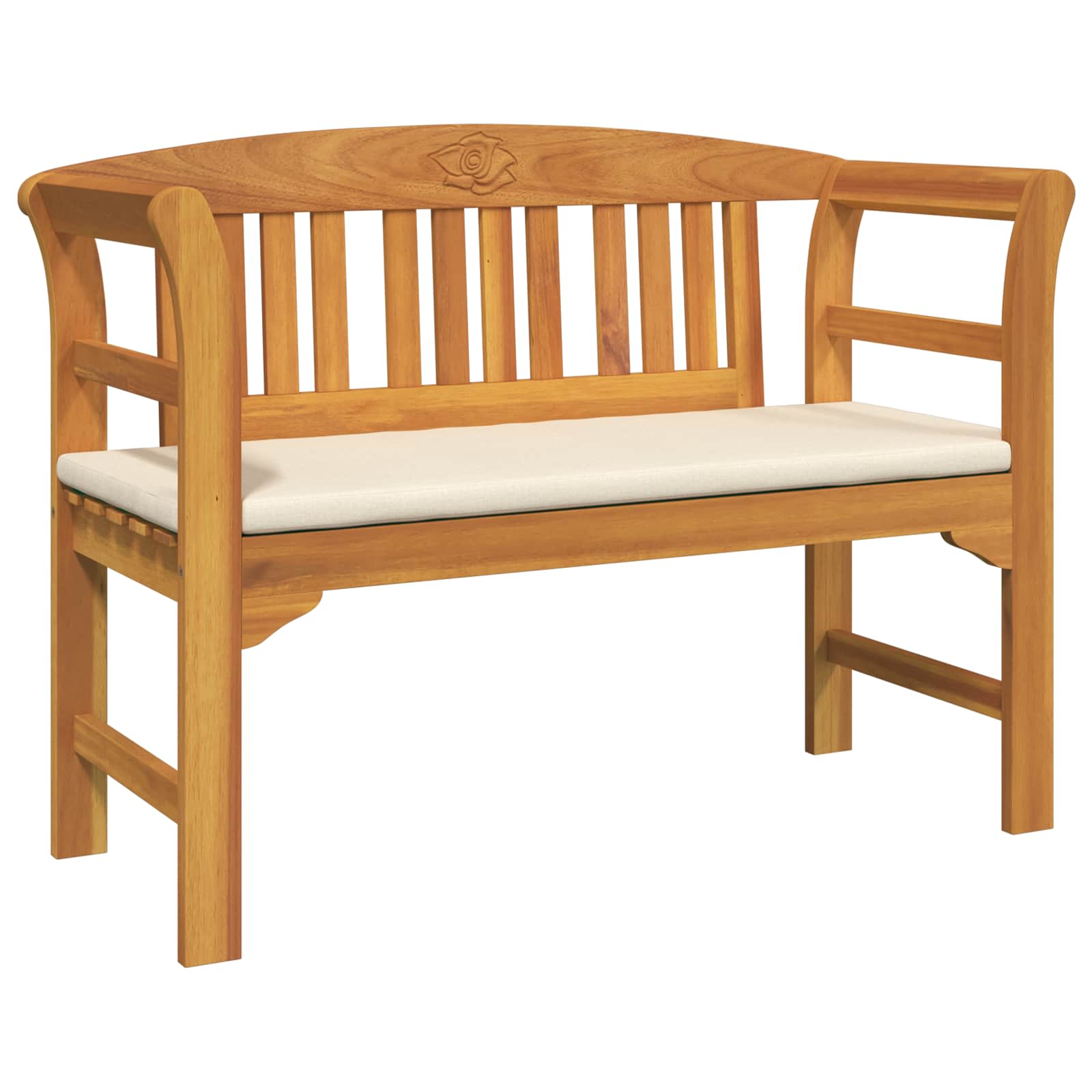 Tuinrozelounge set met kussen 4 pcs Massief Acaciahout is nu te koop bij PeponiXL, paradijselijk wonen!