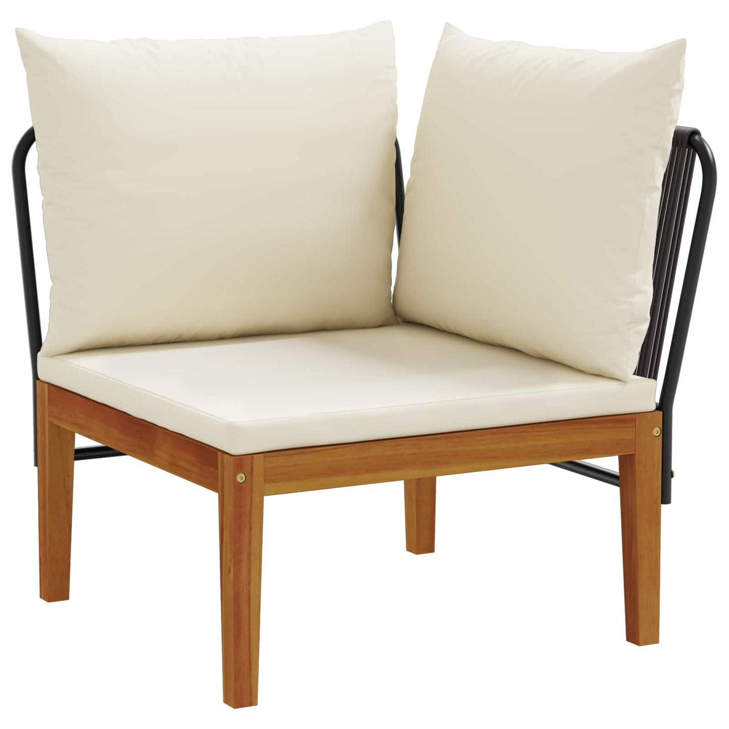 12 pcs Tuin loungeset Massief acaciahout & touw Naturel