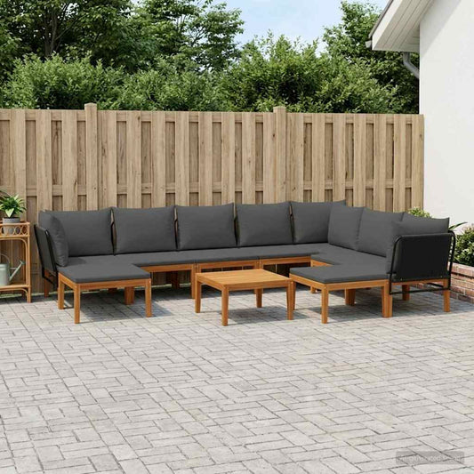 11 pcs Massief acaciahout & touw Naturel is nu te koop bij PeponiXL, paradijselijk wonen!