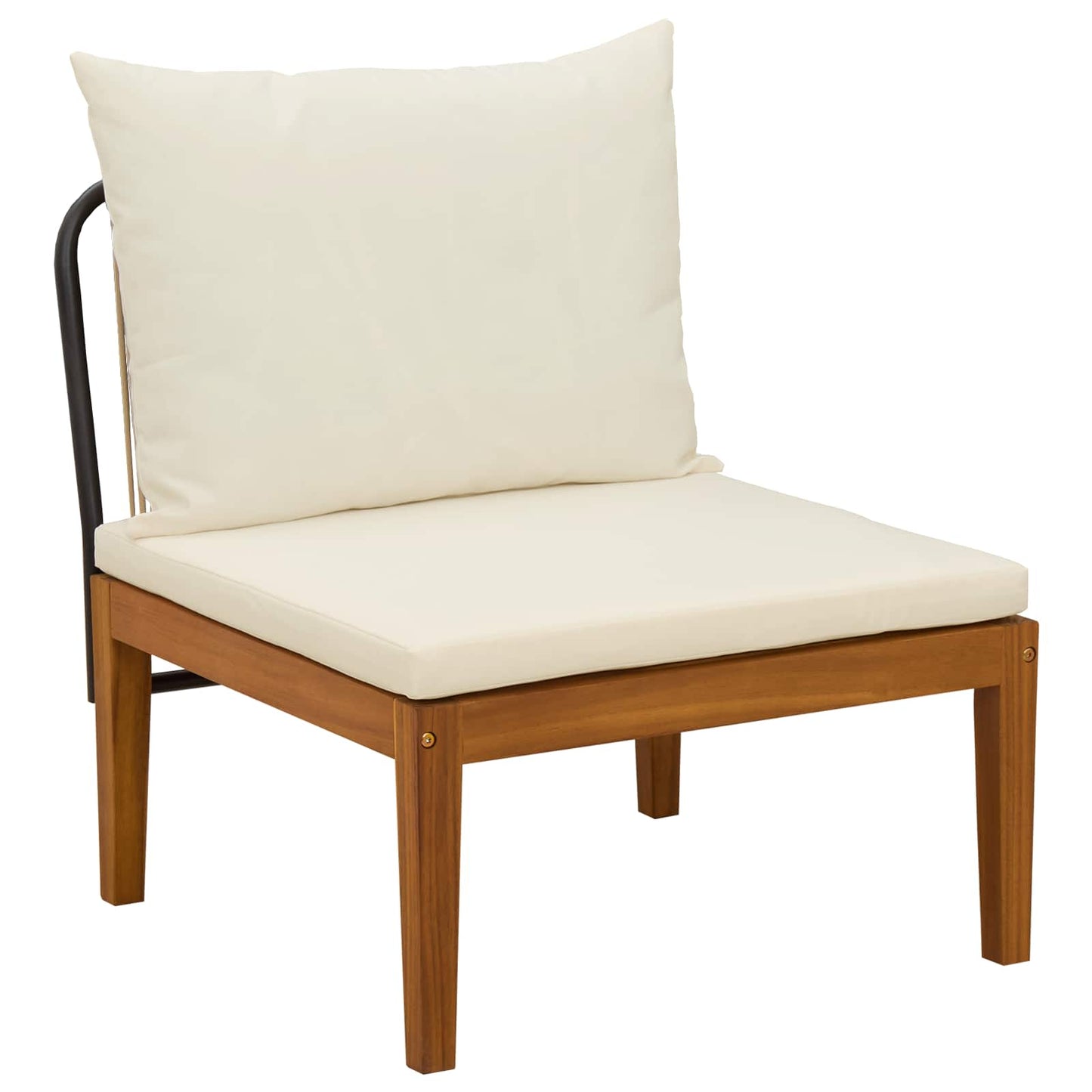 6 pcs Tuin loungeset Massief acaciahout & touw Naturel