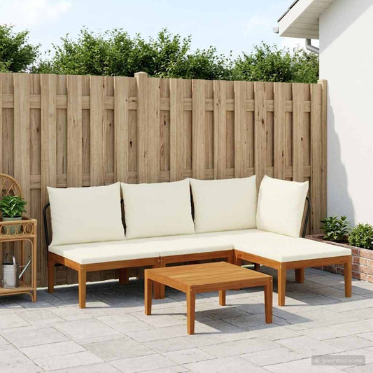 5 pcs Massief acaciahout & touw Naturel is nu te koop bij PeponiXL, paradijselijk wonen!