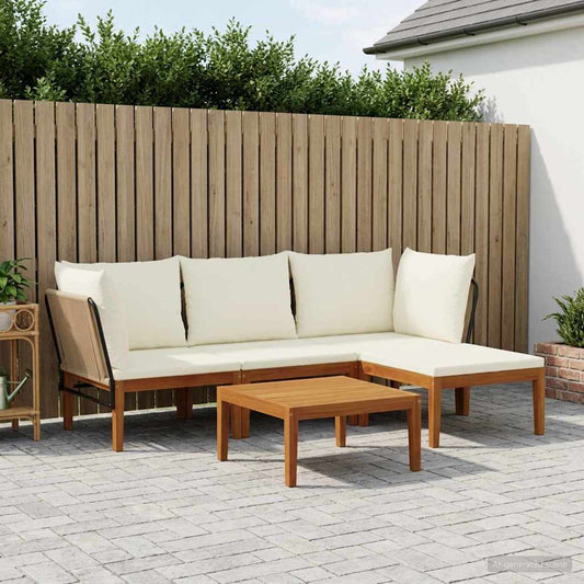 5 pcs Massief acaciahout & touw Naturel is nu te koop bij PeponiXL, paradijselijk wonen!