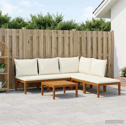 6 pcs Massief acaciahout & touw Naturel is nu te koop bij PeponiXL, paradijselijk wonen!