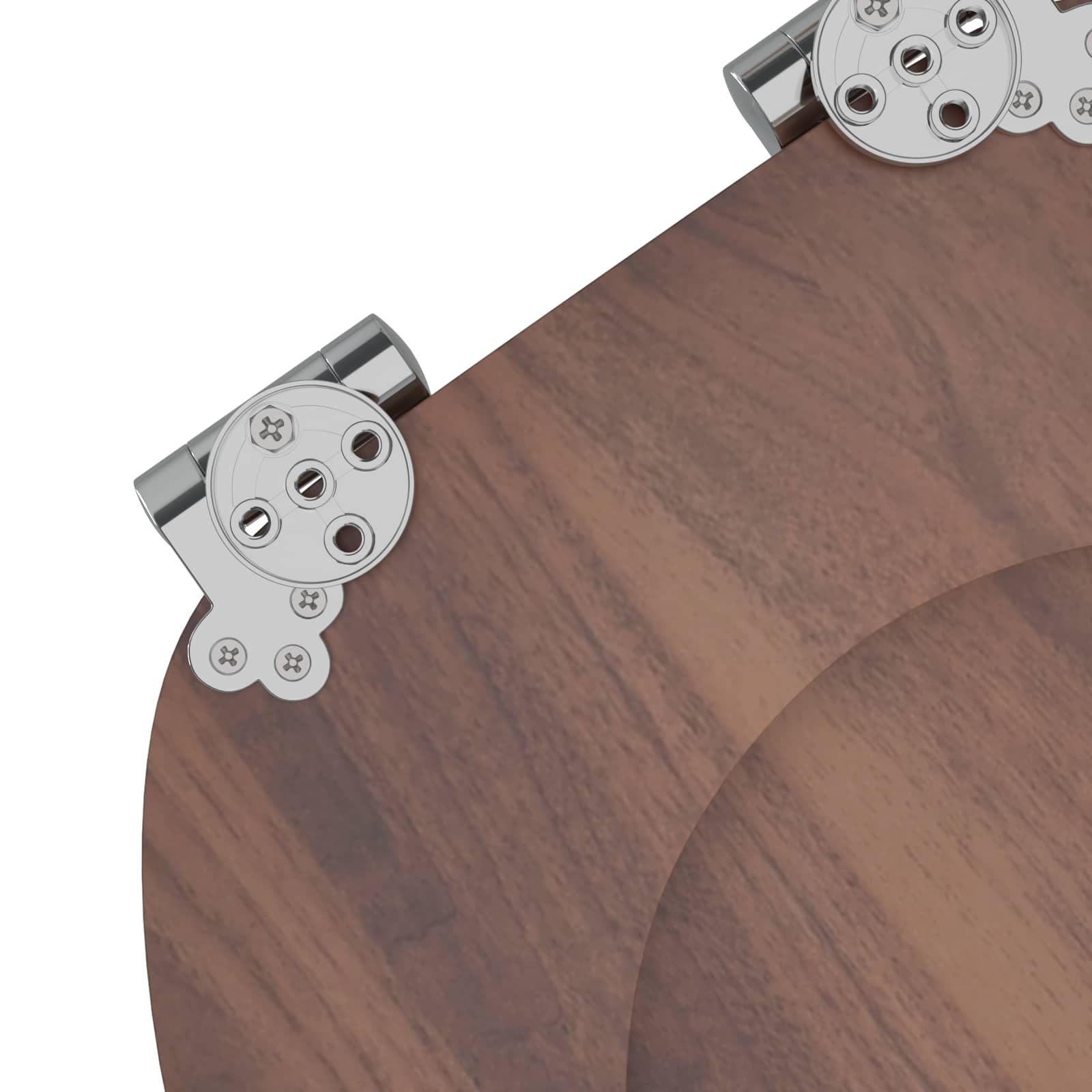 Toiletbril Bruin 44 x 38 cm MDF-plaat is nu te koop bij PeponiXL, paradijselijk wonen!