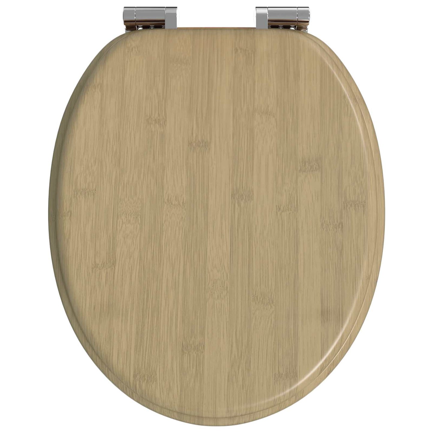 Toiletbril Lichte Bamboekleur 44 x 38 cm MDF-plaat is nu te koop bij PeponiXL, paradijselijk wonen!