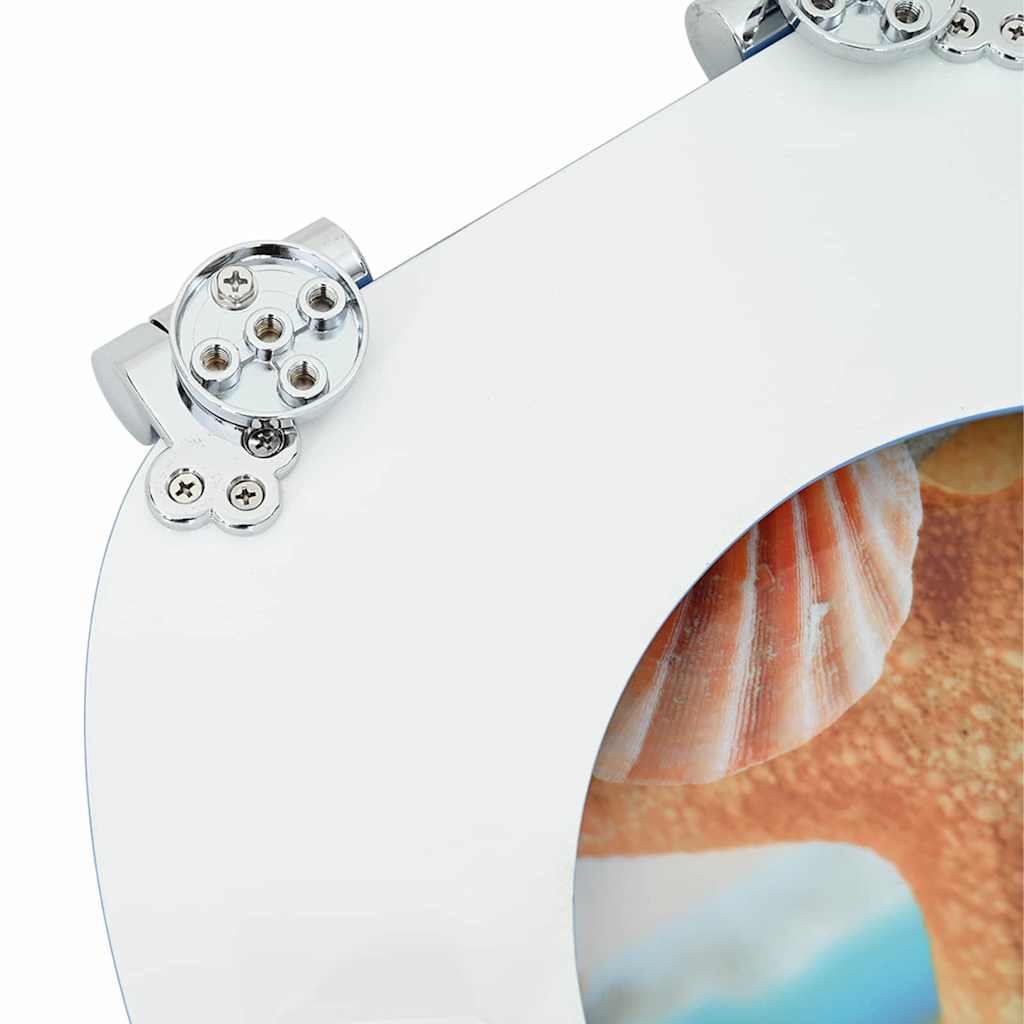 Toiletbril Zee Schelp 44 x 38 cm MDF-plaat is nu te koop bij PeponiXL, paradijselijk wonen!