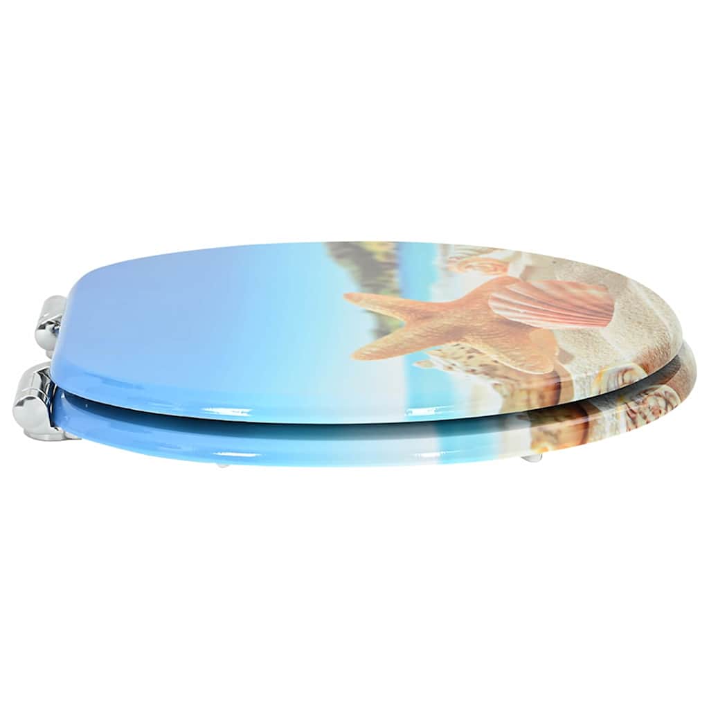 Toiletbril Zee Schelp 44 x 38 cm MDF-plaat is nu te koop bij PeponiXL, paradijselijk wonen!