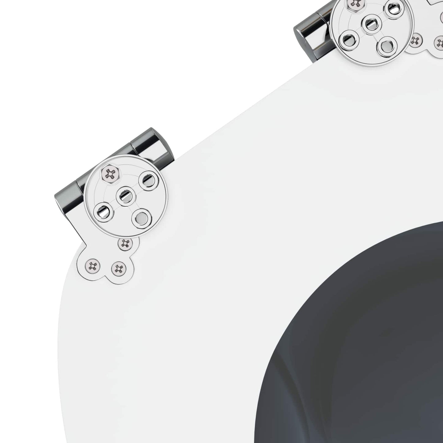 Toiletbril Grijs 44 x 38 cm MDF-plaat is nu te koop bij PeponiXL, paradijselijk wonen!