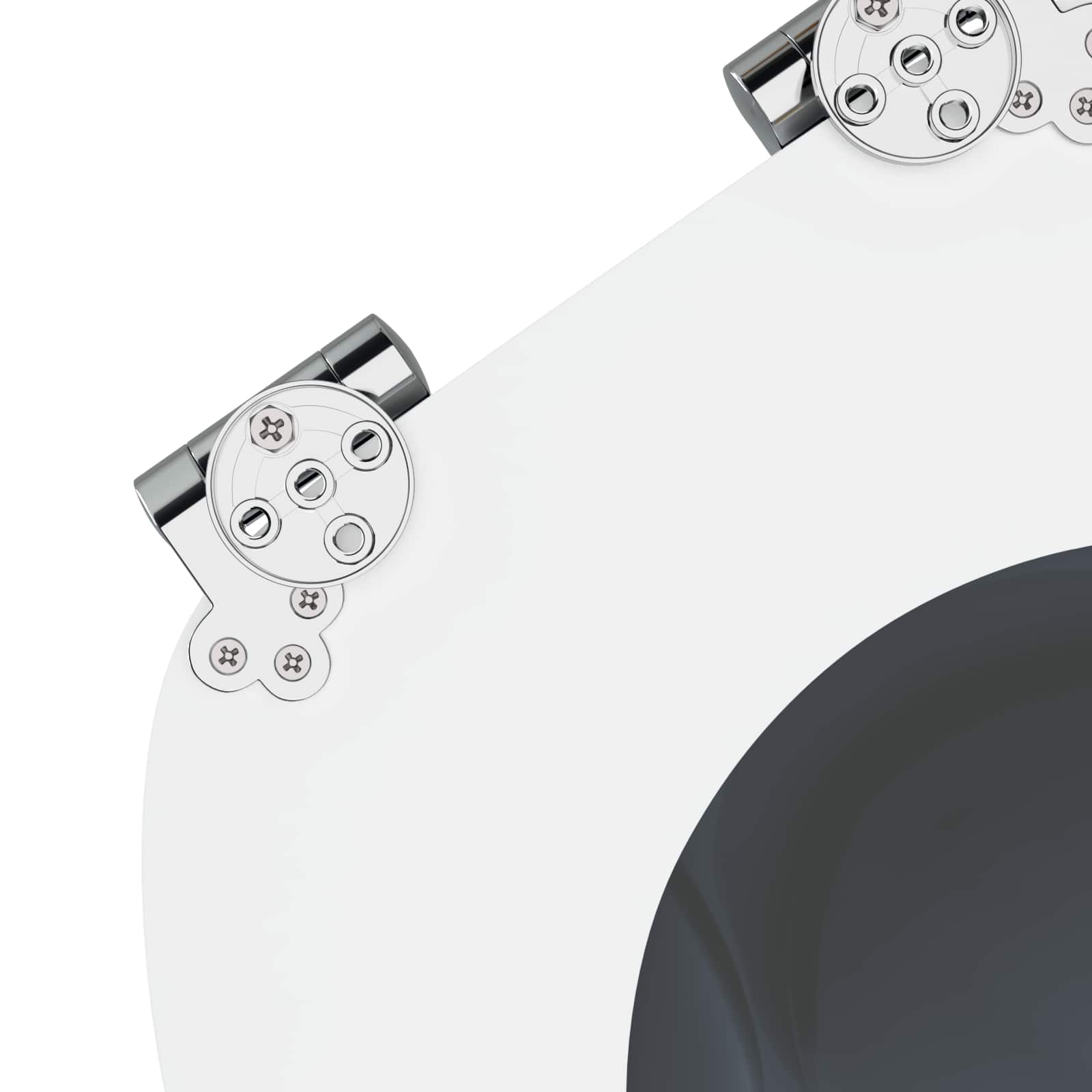 Toiletbril Grijs 44 x 38 cm MDF-plaat is nu te koop bij PeponiXL, paradijselijk wonen!