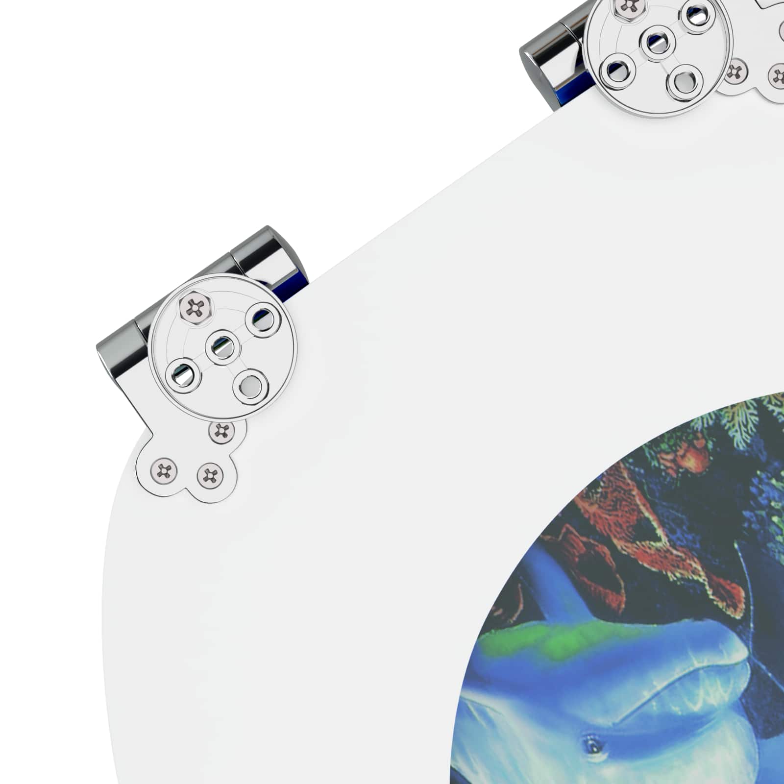 Toiletbril Blauw 44 x 38 cm MDF-plaat is nu te koop bij PeponiXL, paradijselijk wonen!