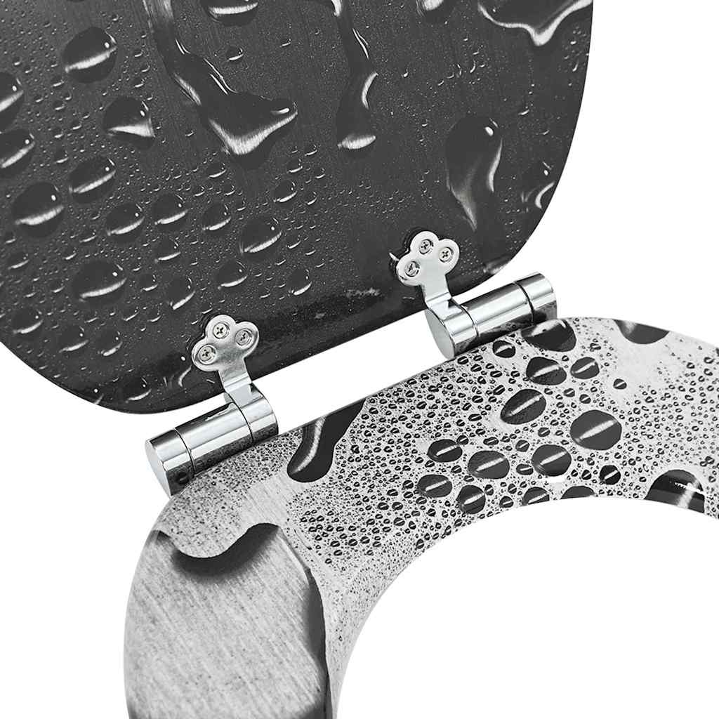 Toiletbril Grijs 44 x 38 cm MDF-plaat is nu te koop bij PeponiXL, paradijselijk wonen!