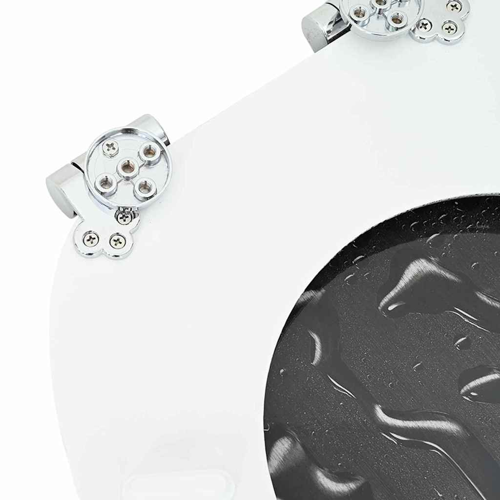 Toiletbril Grijs 44 x 38 cm MDF-plaat is nu te koop bij PeponiXL, paradijselijk wonen!