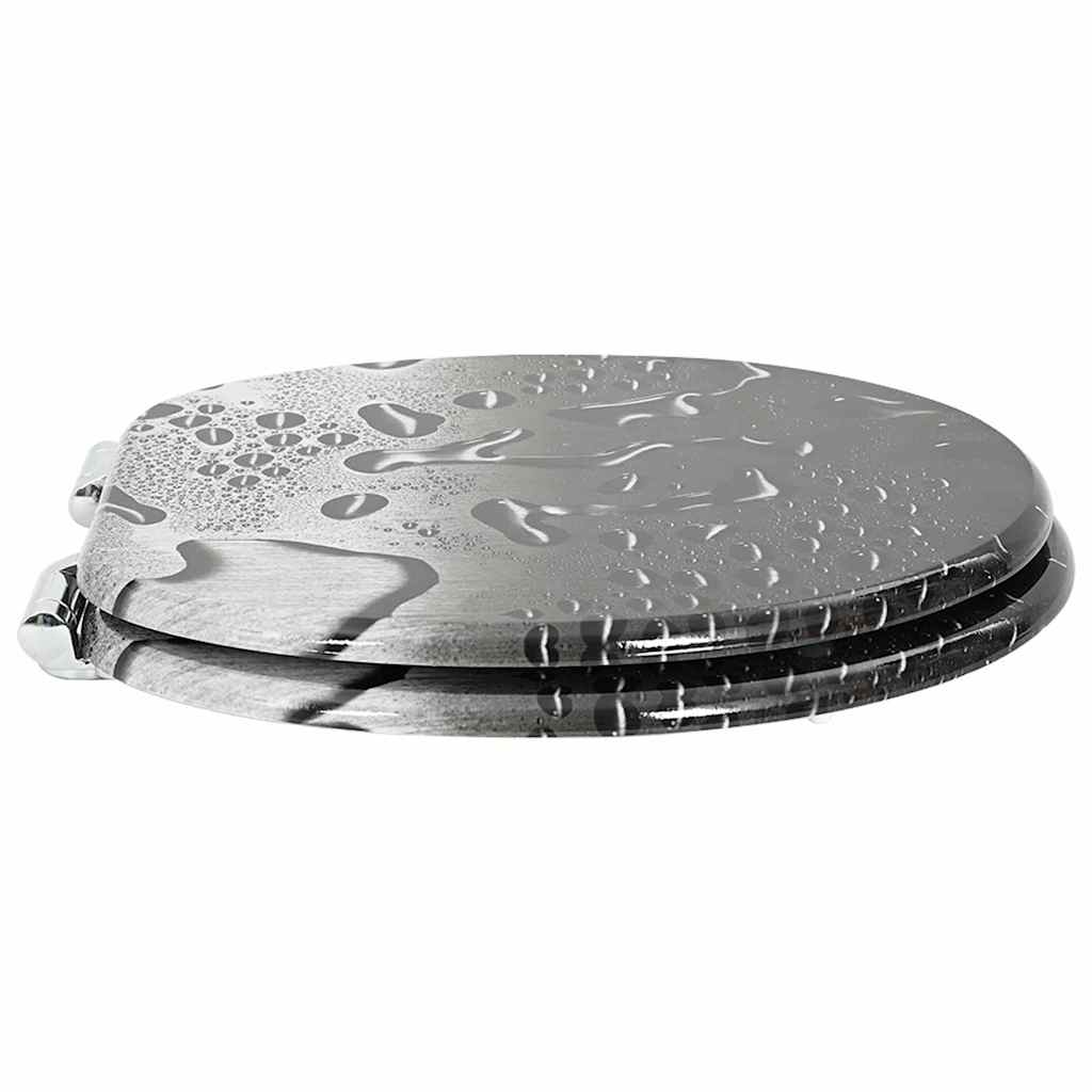 Toiletbril Grijs 44 x 38 cm MDF-plaat is nu te koop bij PeponiXL, paradijselijk wonen!