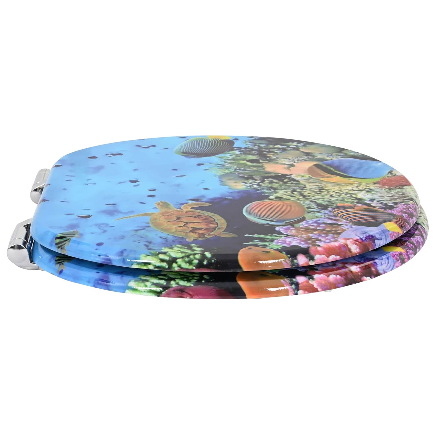 Toiletbril Diep Zee Blauw 44 x 38 cm MDF-plaat is nu te koop bij PeponiXL, paradijselijk wonen!