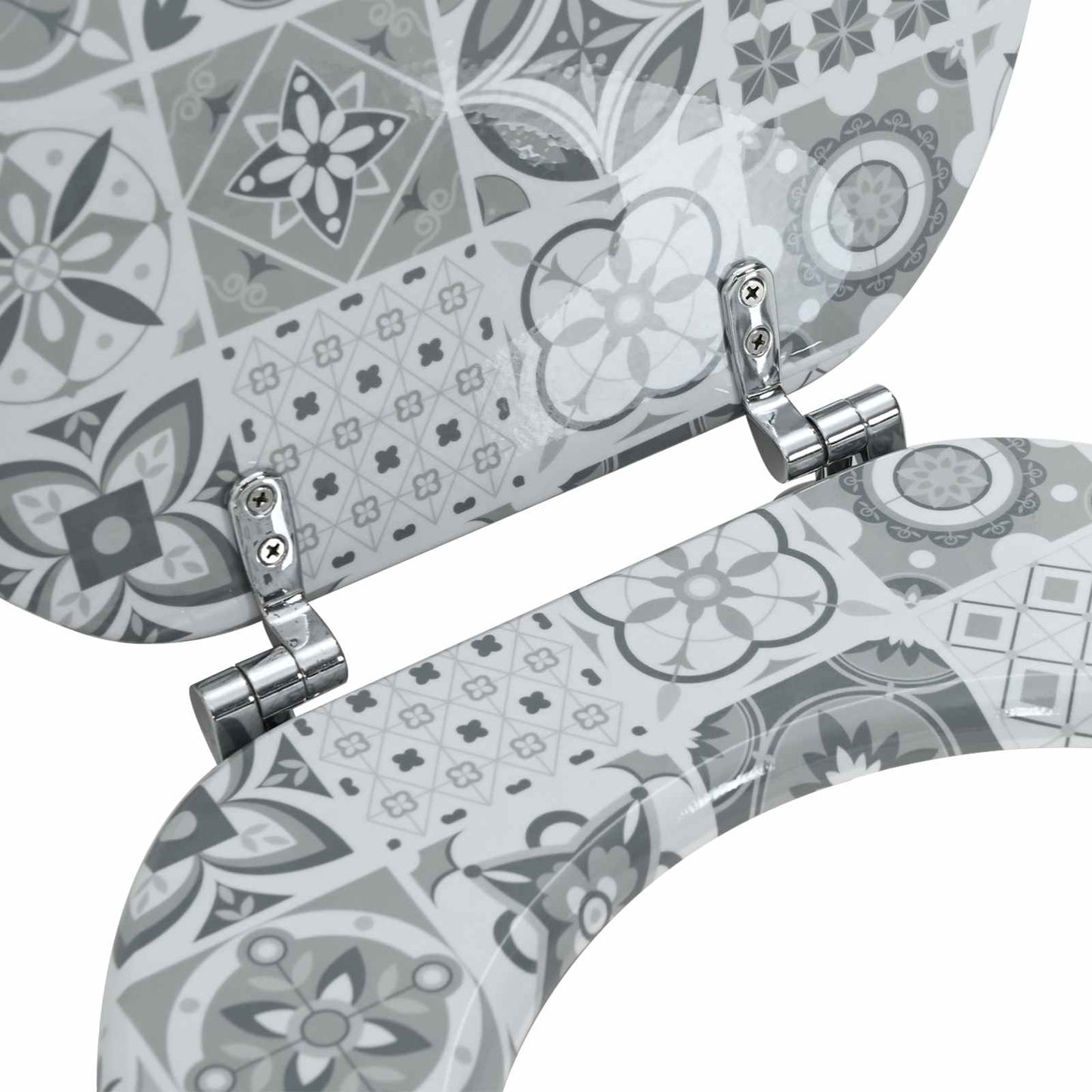 Zachte sluit toiletbril Grijs 44 x 38 cm MDF-plaat is nu te koop bij PeponiXL, paradijselijk wonen!