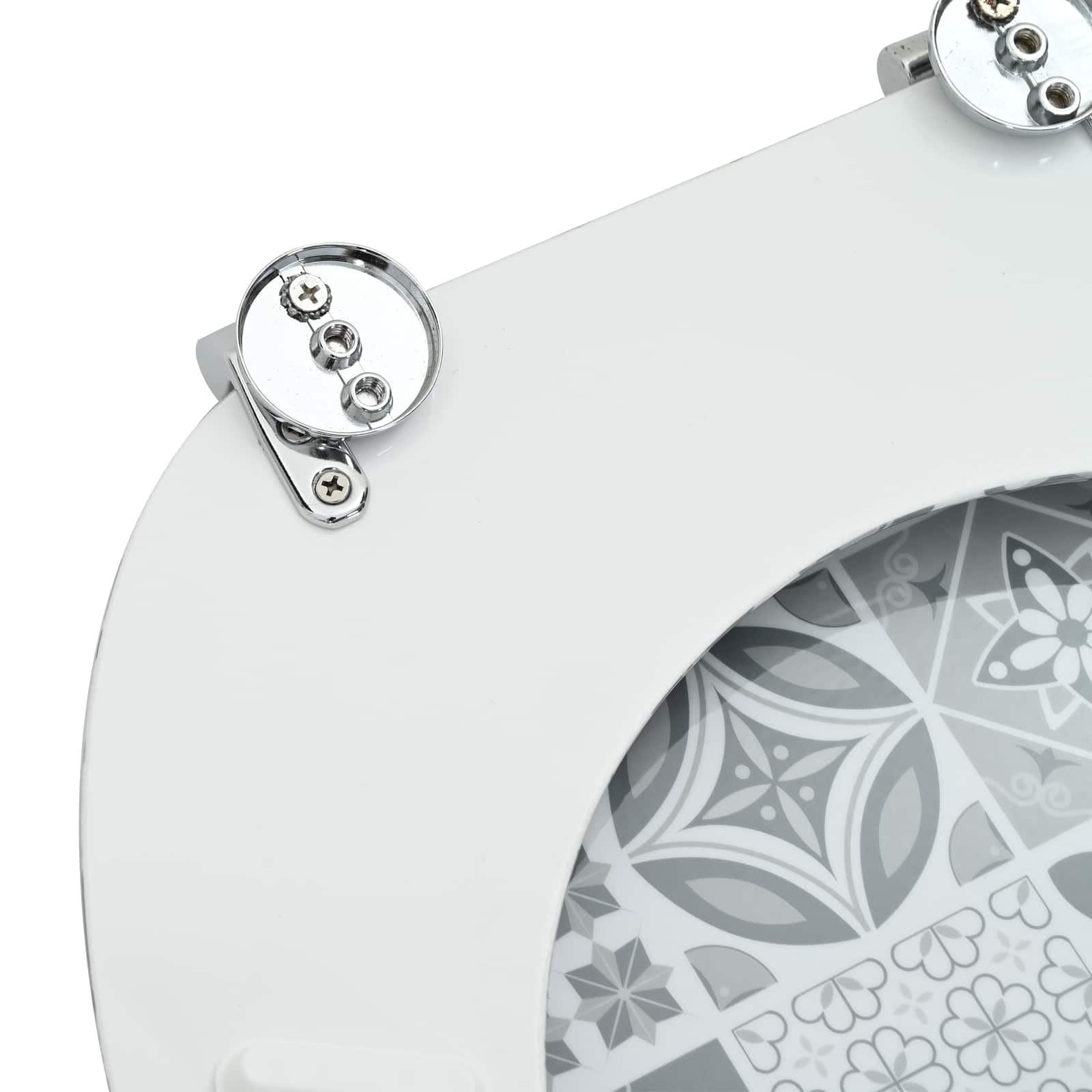 Zachte sluit toiletbril Grijs 44 x 38 cm MDF-plaat is nu te koop bij PeponiXL, paradijselijk wonen!