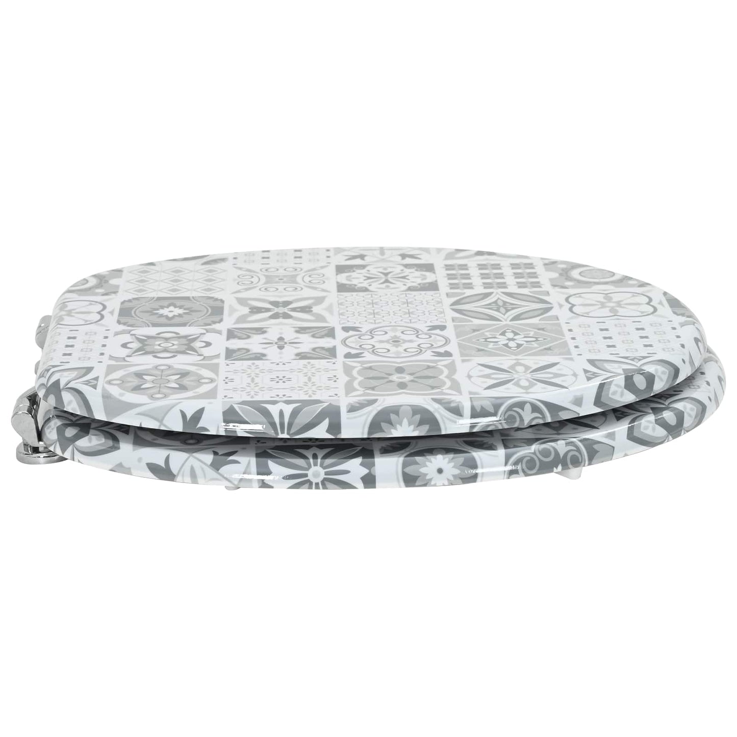 Zachte sluit toiletbril Grijs 44 x 38 cm MDF-plaat is nu te koop bij PeponiXL, paradijselijk wonen!