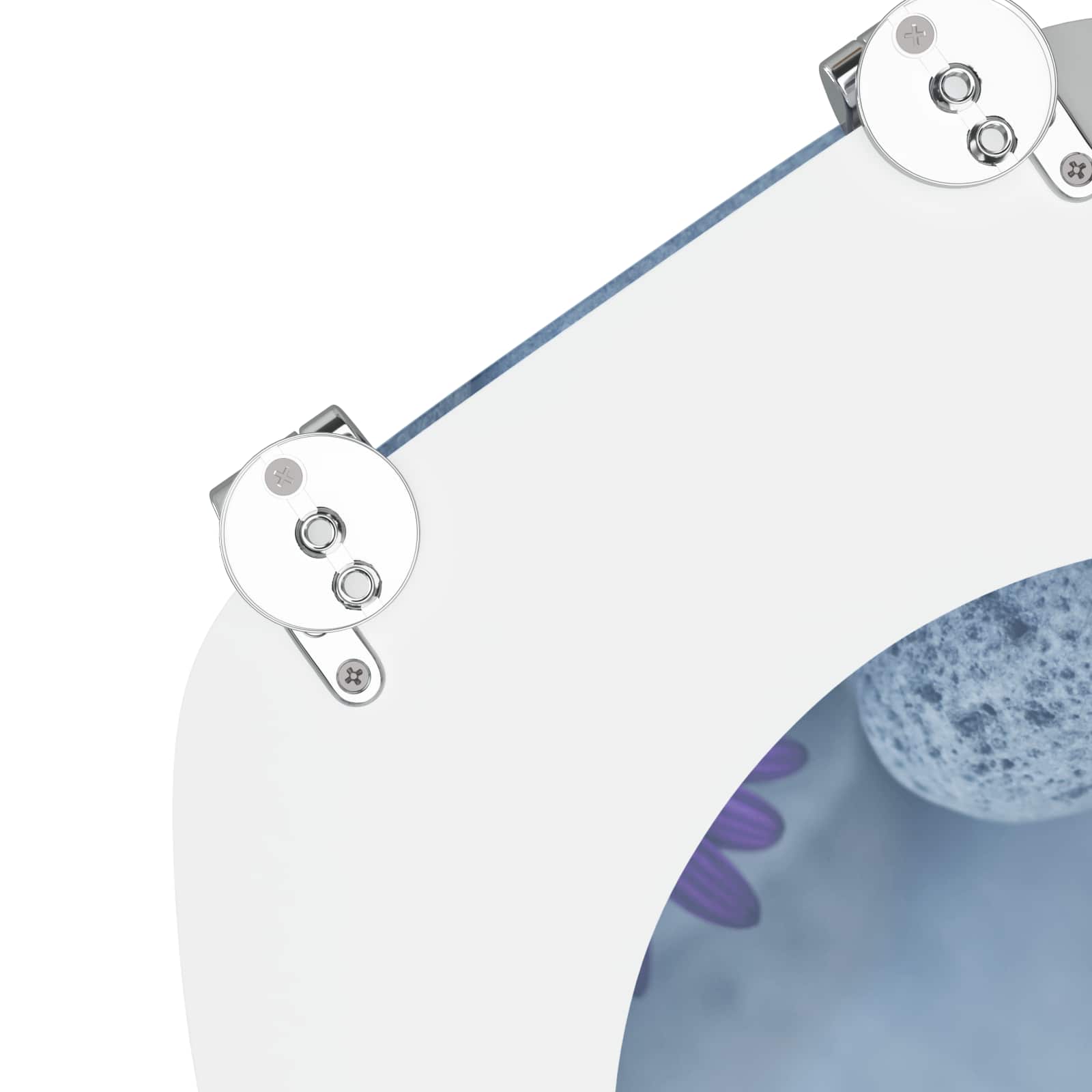 Zachte sluit toiletbril Grijs 44 x 38 cm MDF-plaat is nu te koop bij PeponiXL, paradijselijk wonen!