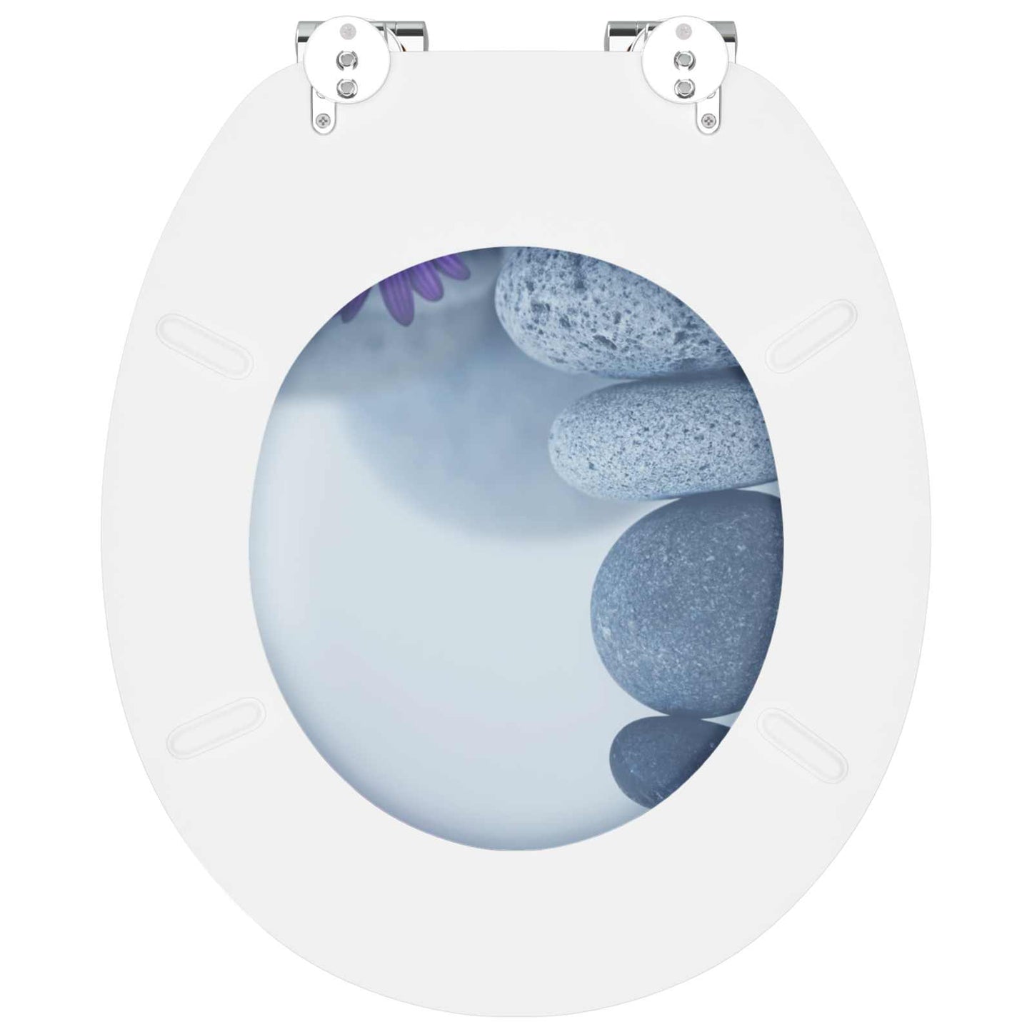 Zachte sluit toiletbril Grijs 44 x 38 cm MDF-plaat is nu te koop bij PeponiXL, paradijselijk wonen!