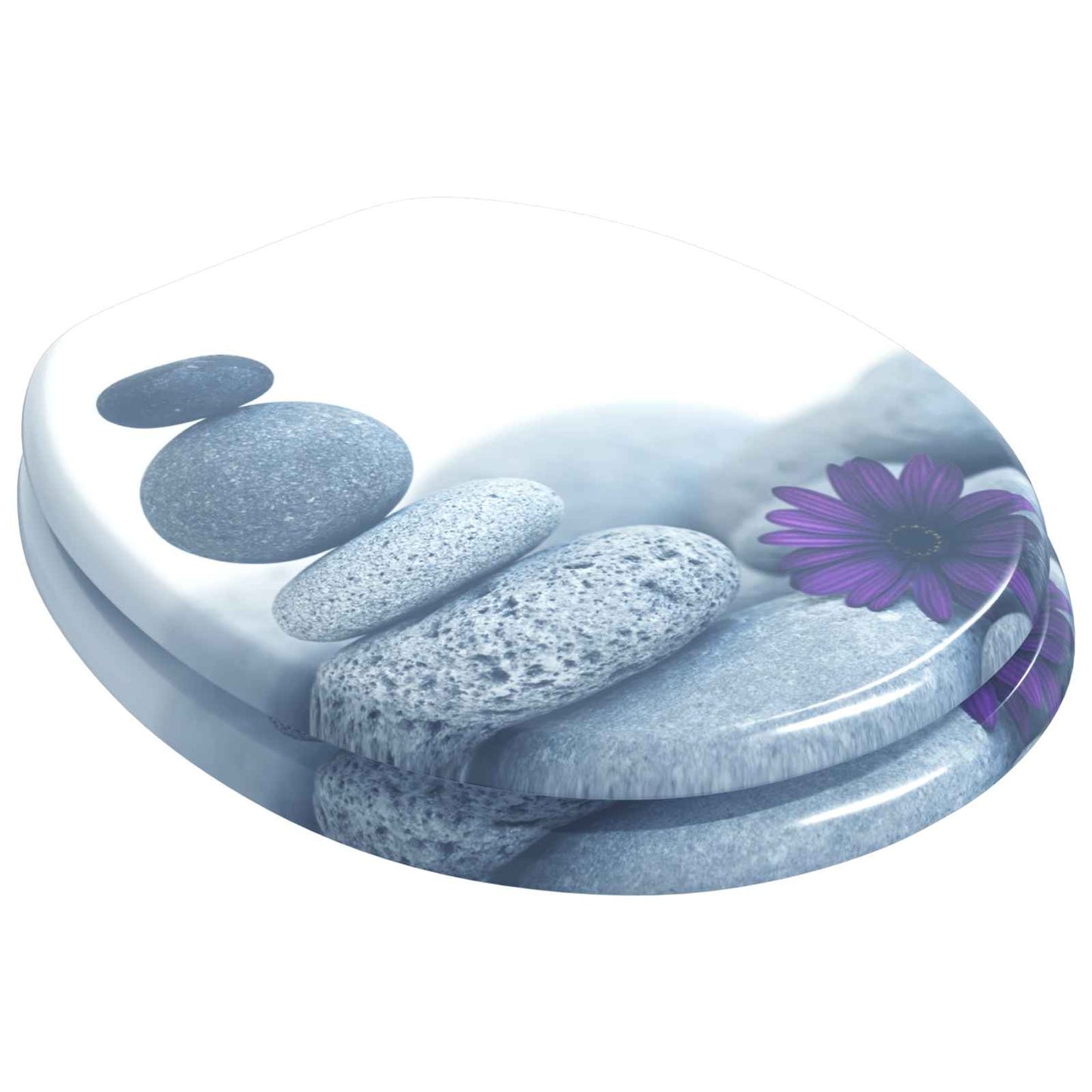 Zachte sluit toiletbril Grijs 44 x 38 cm MDF-plaat is nu te koop bij PeponiXL, paradijselijk wonen!