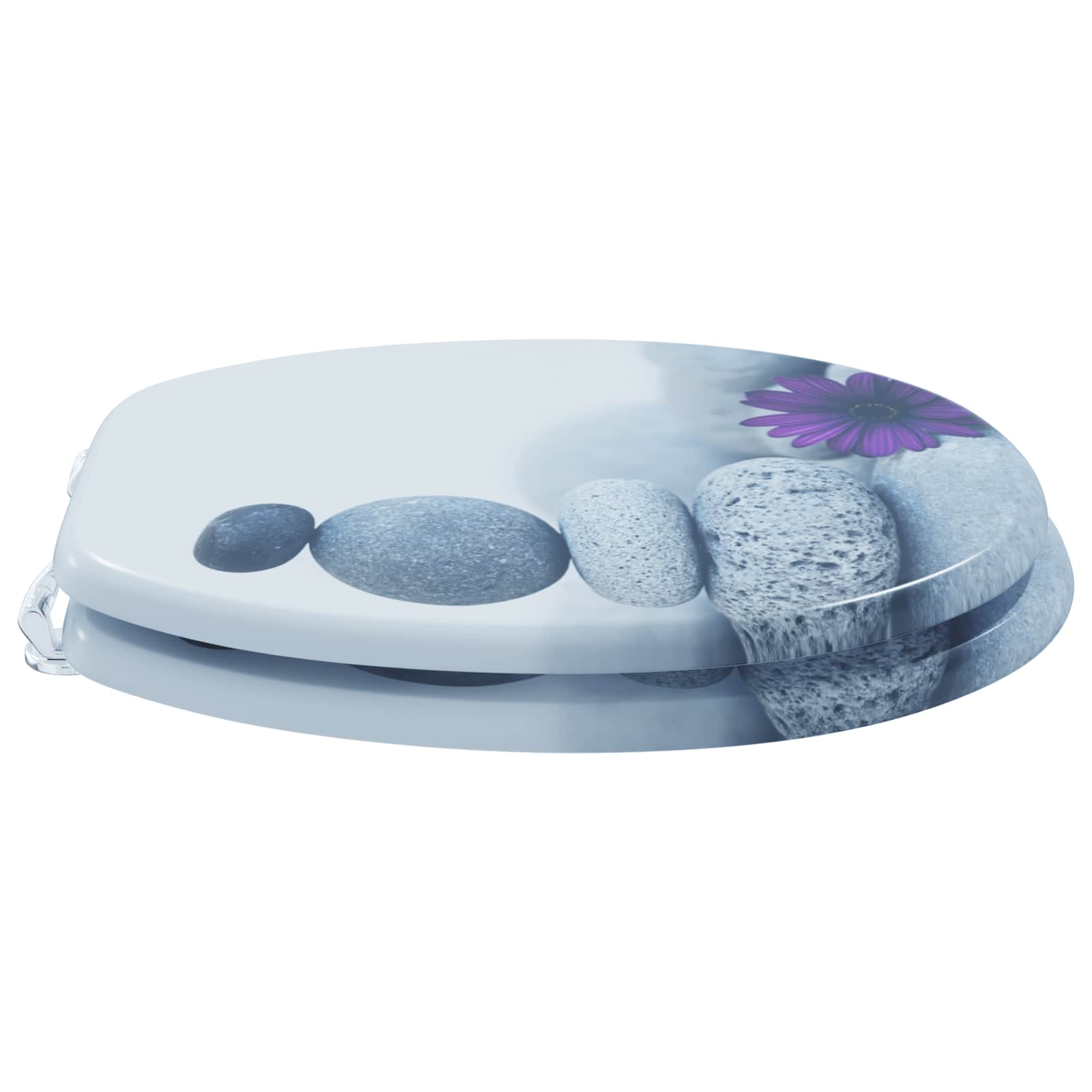 Zachte sluit toiletbril Grijs 44 x 38 cm MDF-plaat is nu te koop bij PeponiXL, paradijselijk wonen!