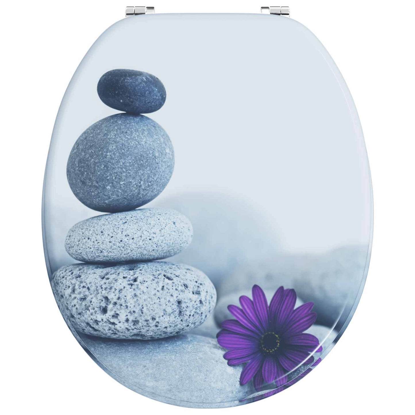 Zachte sluit toiletbril Grijs 44 x 38 cm MDF-plaat is nu te koop bij PeponiXL, paradijselijk wonen!