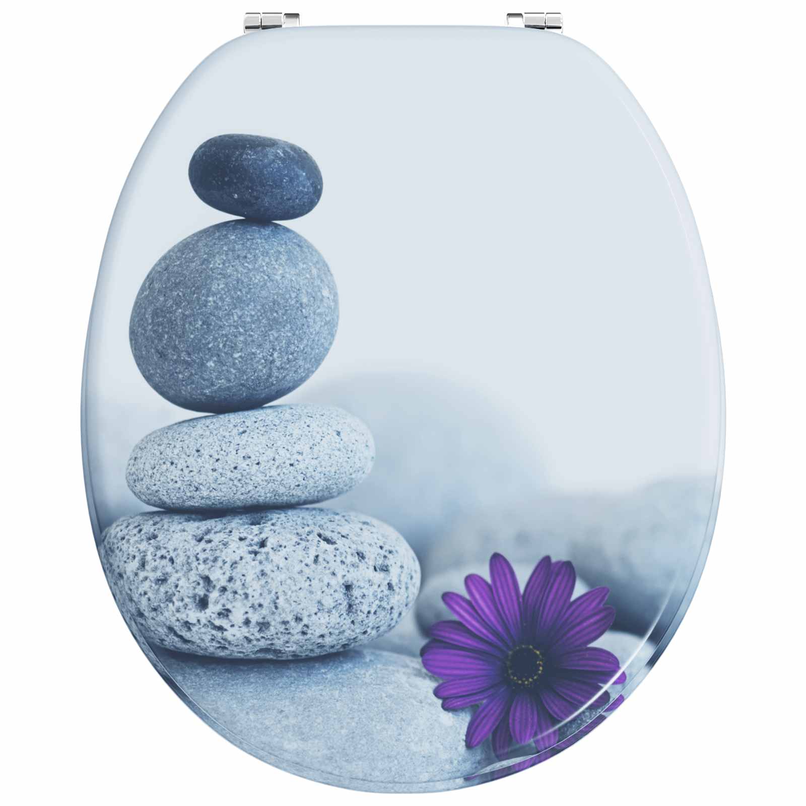 Zachte sluit toiletbril Grijs 44 x 38 cm MDF-plaat is nu te koop bij PeponiXL, paradijselijk wonen!