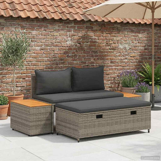Buiten bankenset 4-Aantal zitplaatsen 4 pcs 55 x 30 x 39 cm is nu te koop bij PeponiXL, paradijselijk wonen!