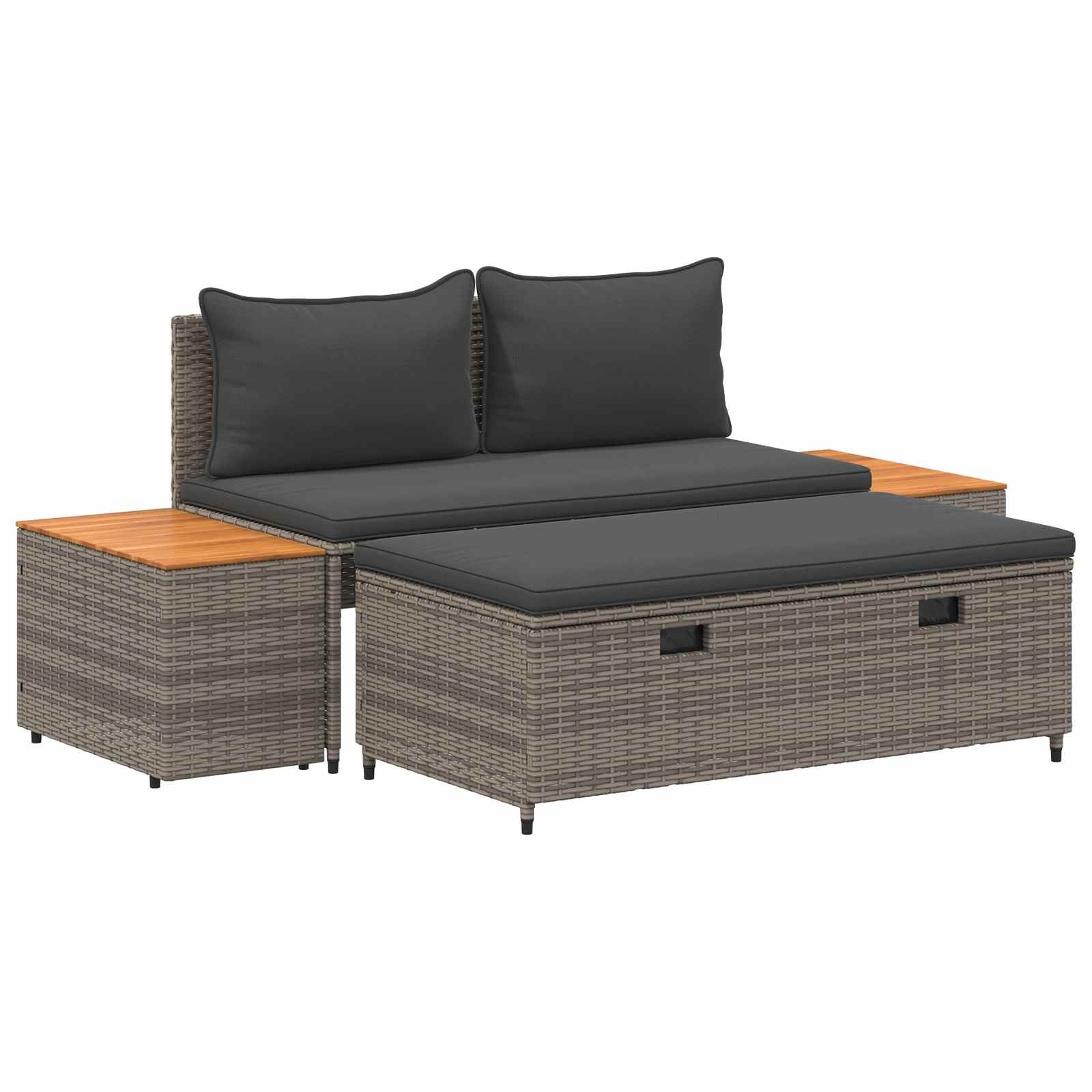 Buiten bankenset 4-Aantal zitplaatsen 4 pcs 55 x 30 x 39 cm is nu te koop bij PeponiXL, paradijselijk wonen!