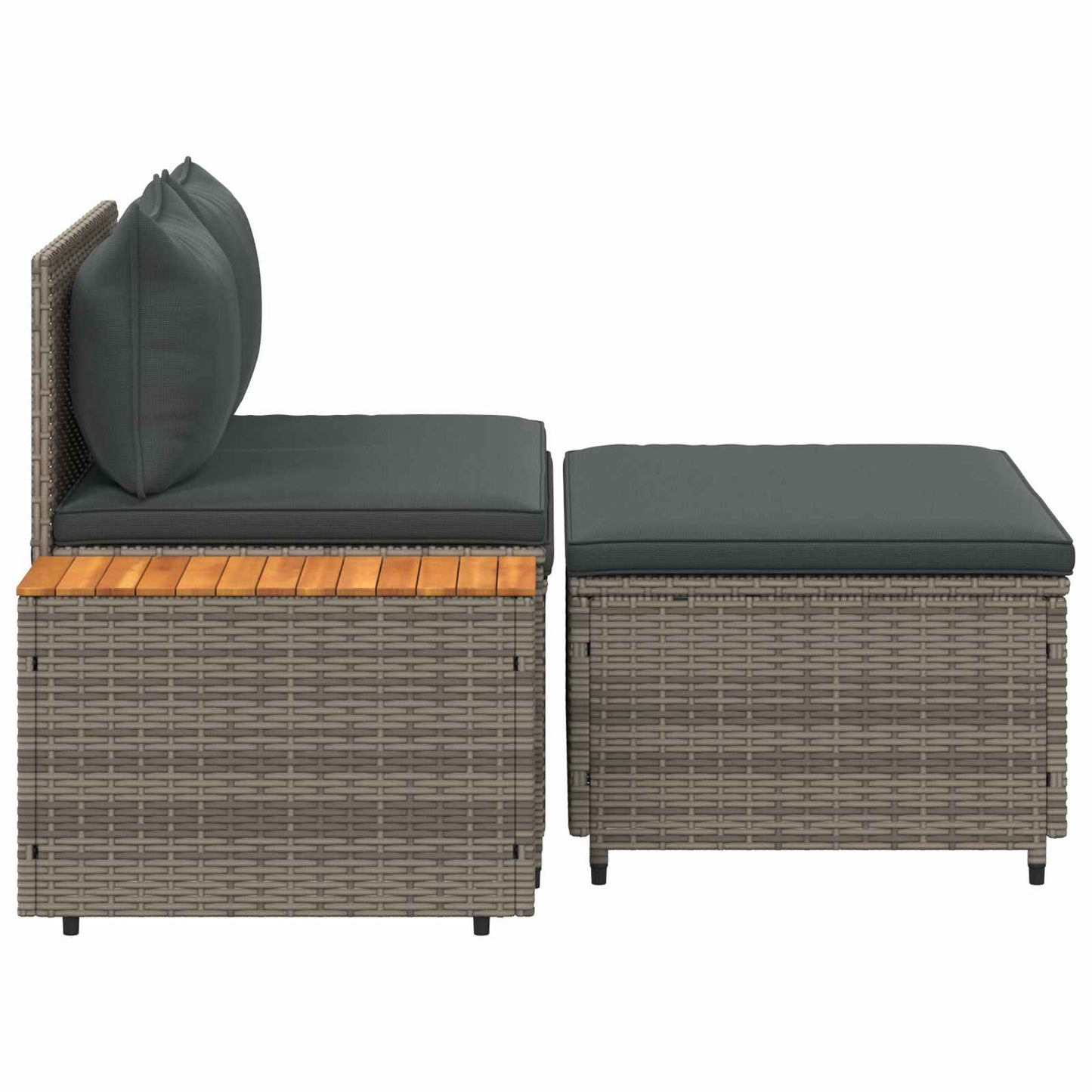 Buiten bankenset 4-Aantal zitplaatsen 4 pcs 55 x 30 x 39 cm is nu te koop bij PeponiXL, paradijselijk wonen!