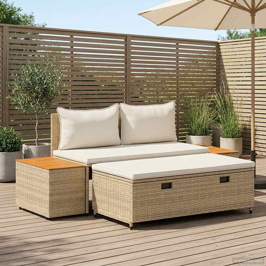 Buiten bankenset 4-Aantal zitplaatsen 4 pcs 55 x 30 x 39 cm is nu te koop bij PeponiXL, paradijselijk wonen!