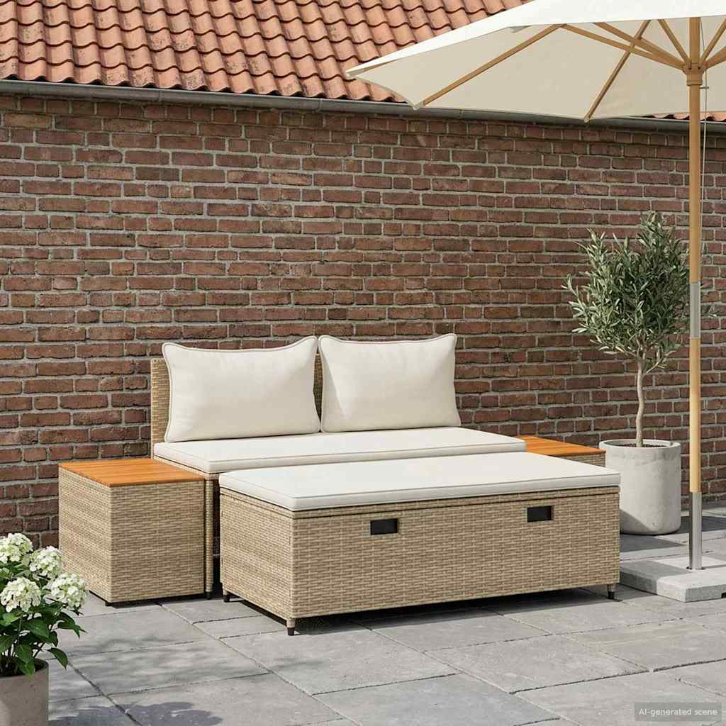 Buiten bankenset 4-Aantal zitplaatsen 4 pcs 55 x 30 x 39 cm is nu te koop bij PeponiXL, paradijselijk wonen!