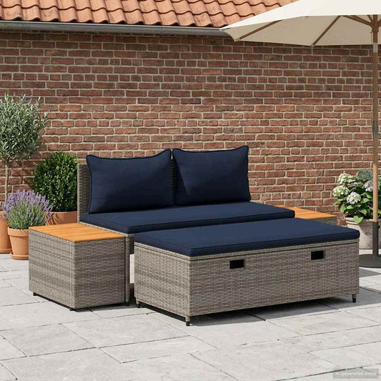 Buiten bankenset 4-Aantal zitplaatsen 4 pcs 55 x 30 x 39 cm is nu te koop bij PeponiXL, paradijselijk wonen!