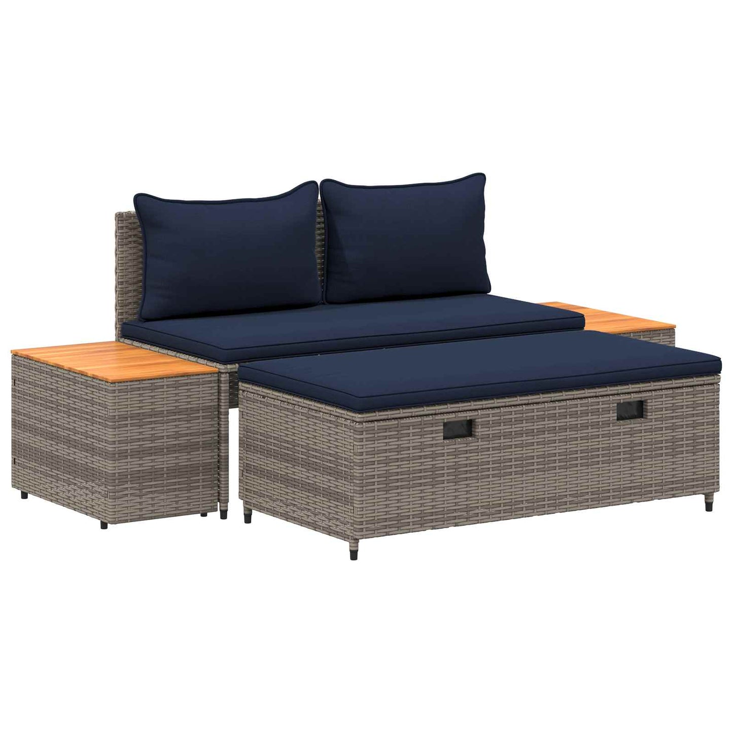 Buiten bankenset 4-Aantal zitplaatsen 4 pcs 55 x 30 x 39 cm is nu te koop bij PeponiXL, paradijselijk wonen!