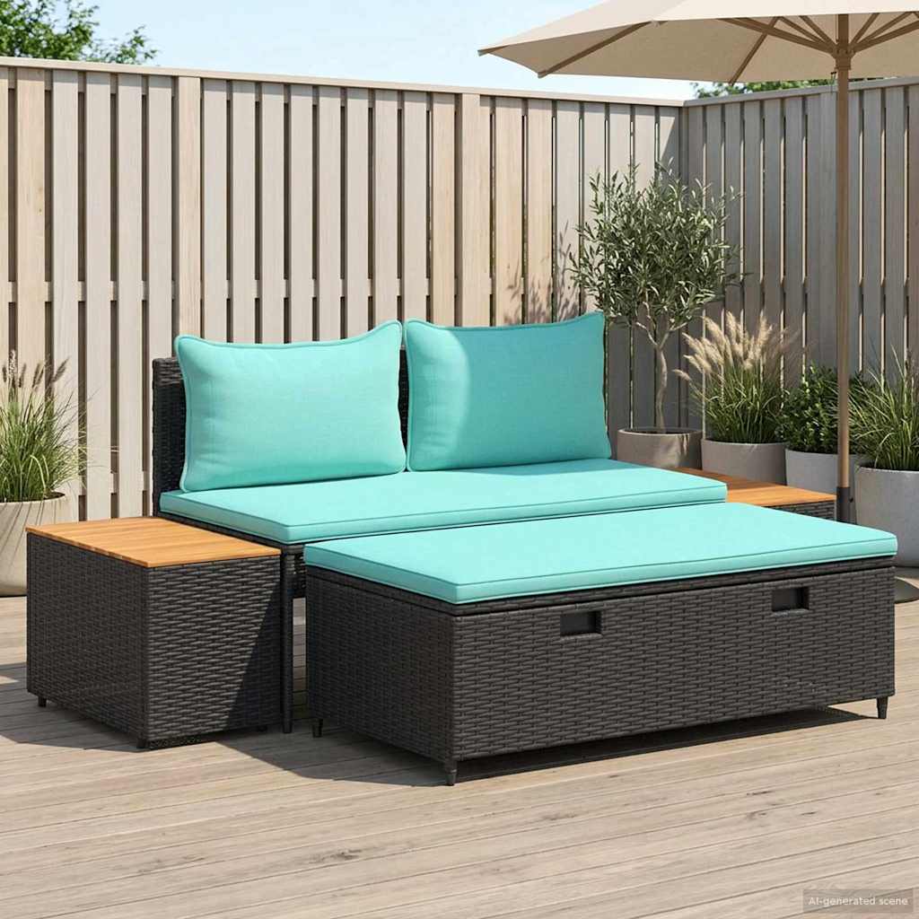 Buiten bankenset 4-Aantal zitplaatsen 4 pcs 55 x 30 x 39 cm is nu te koop bij PeponiXL, paradijselijk wonen!