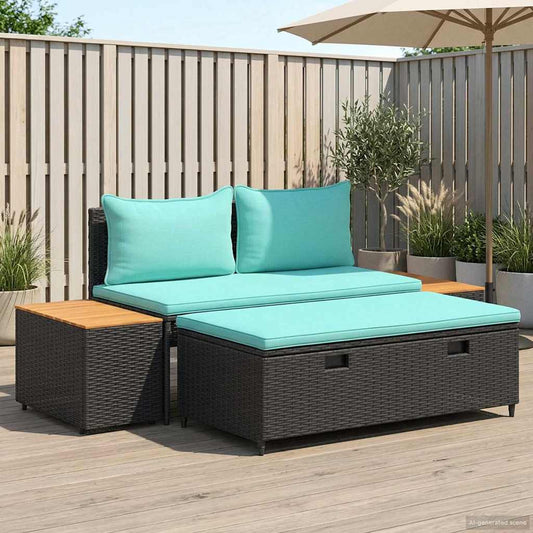 Buiten bankenset 4-Aantal zitplaatsen 4 pcs 55 x 30 x 39 cm is nu te koop bij PeponiXL, paradijselijk wonen!