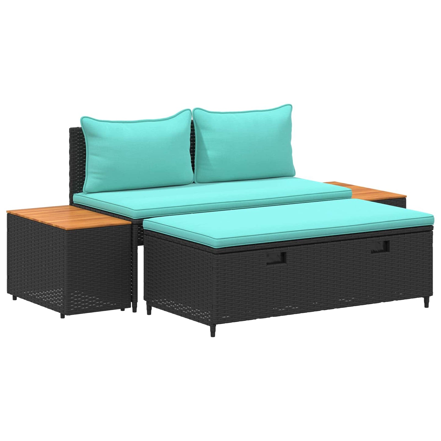 Buiten bankenset 4-Aantal zitplaatsen 4 pcs 55 x 30 x 39 cm is nu te koop bij PeponiXL, paradijselijk wonen!