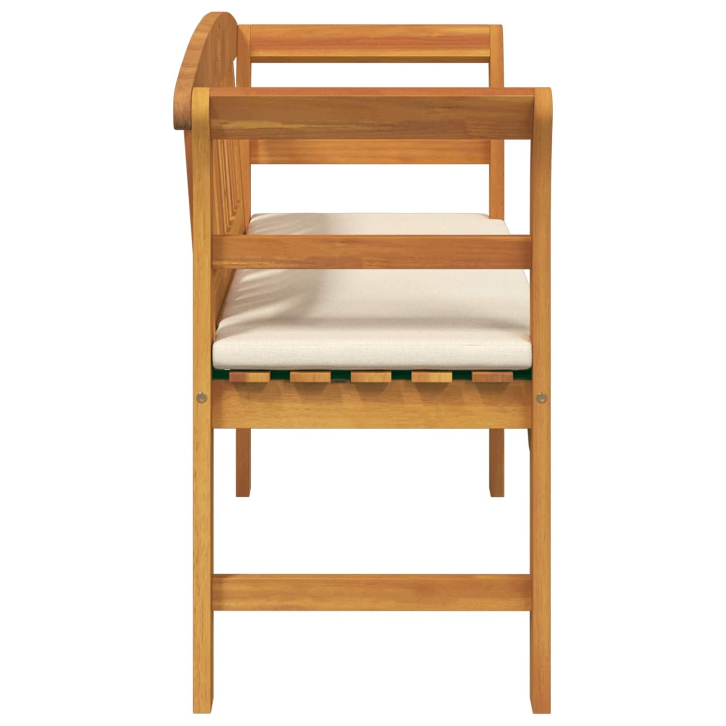 Rozenbank Crème Wit 114 x 46 x 82,5 cm Massief Acaciahout is nu te koop bij PeponiXL, paradijselijk wonen!