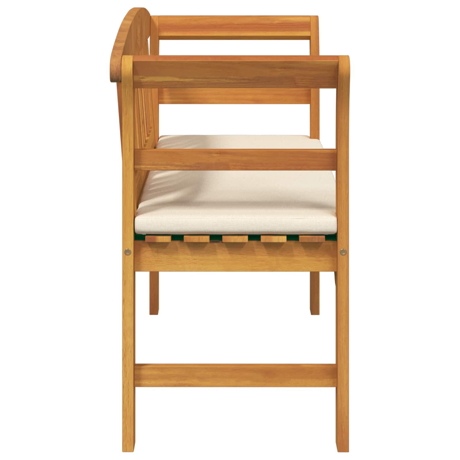 Rozenbank Crème Wit 114 x 46 x 82,5 cm Massief Acaciahout is nu te koop bij PeponiXL, paradijselijk wonen!