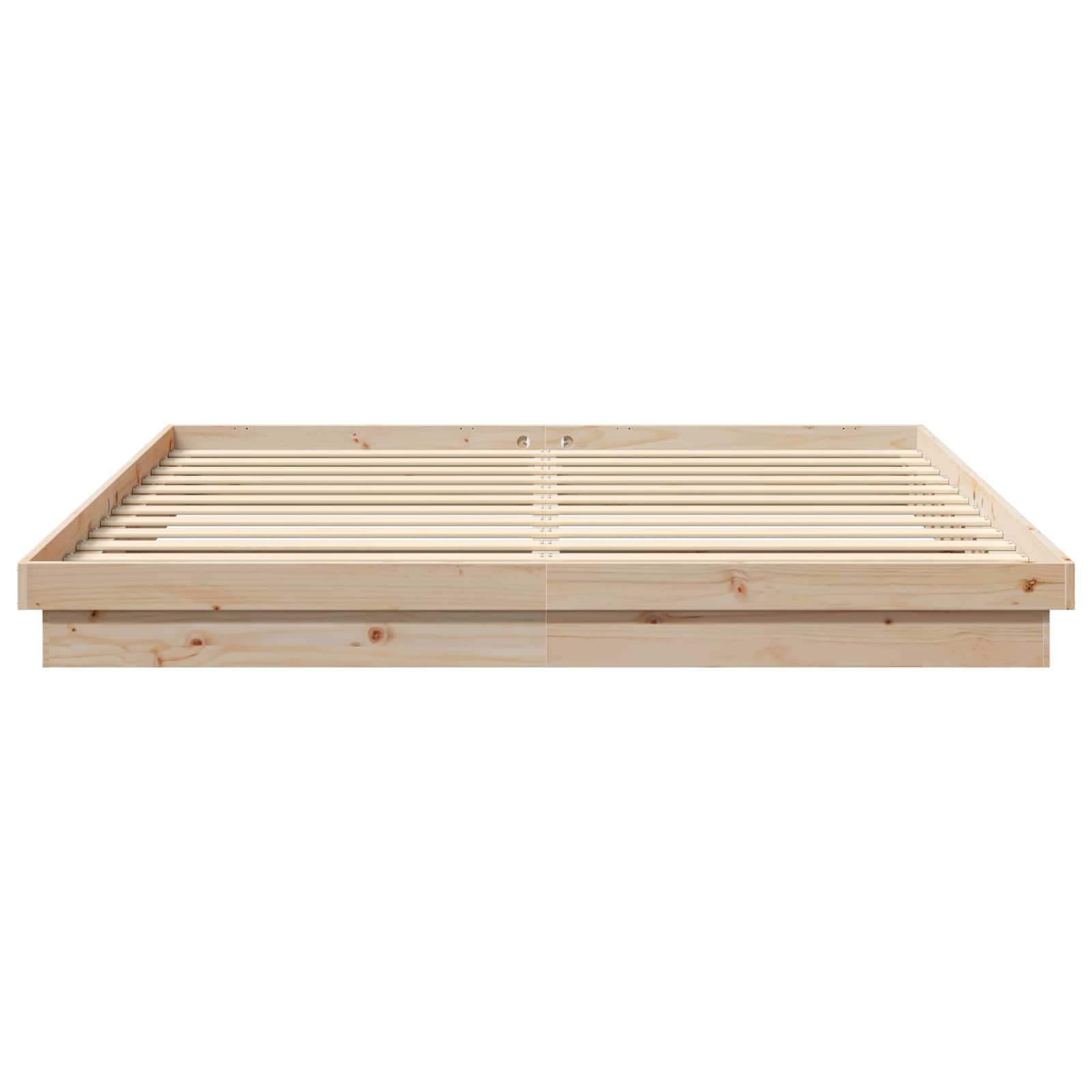 Bedframe Naturel 200 x 200 cm Massief grenenhout is nu te koop bij PeponiXL, paradijselijk wonen!