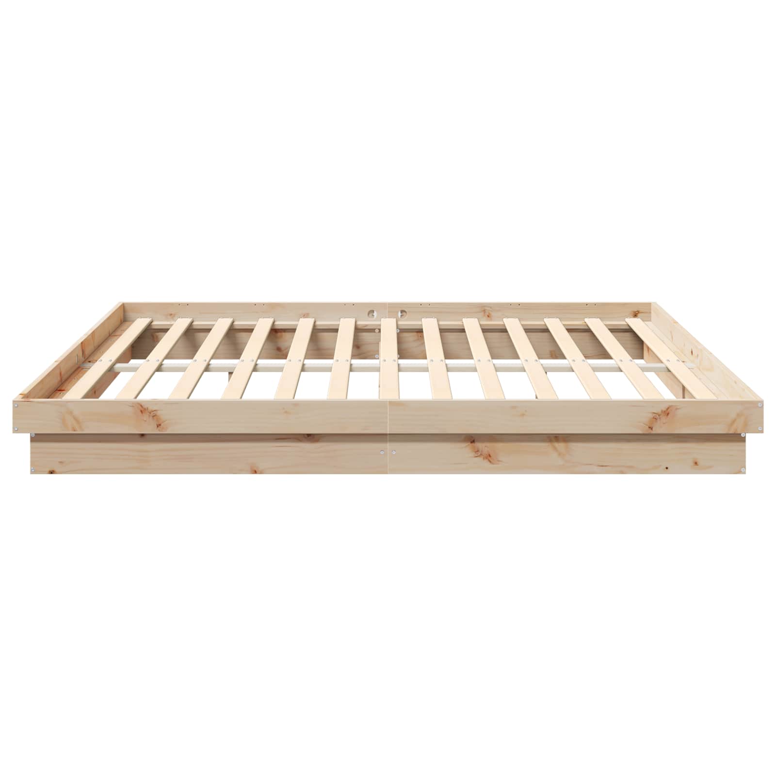 Bedframe Naturel 200 x 200 cm Massief grenenhout is nu te koop bij PeponiXL, paradijselijk wonen!