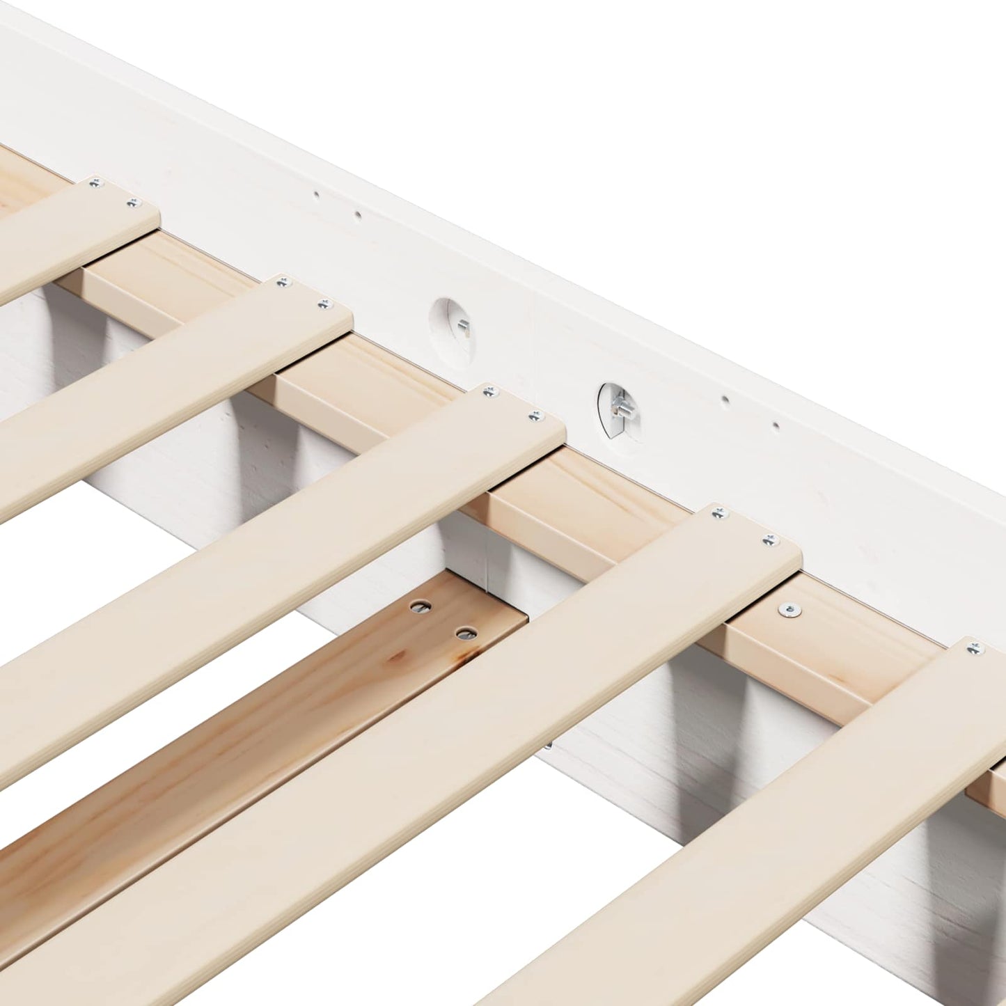 Bedframe Wit 200 x 200 cm Massief grenenhout is nu te koop bij PeponiXL, paradijselijk wonen!