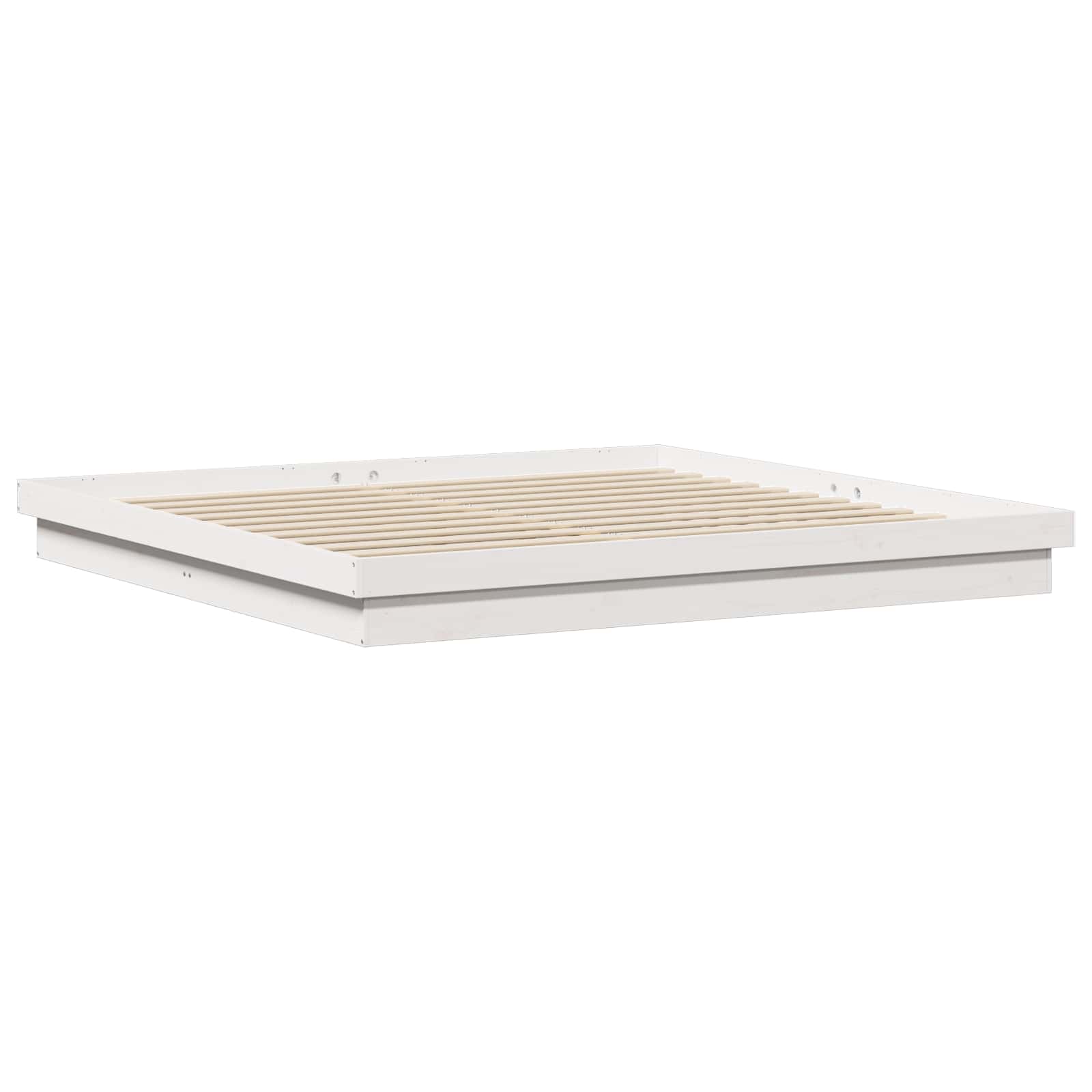 Bedframe Wit 200 x 200 cm Massief grenenhout is nu te koop bij PeponiXL, paradijselijk wonen!