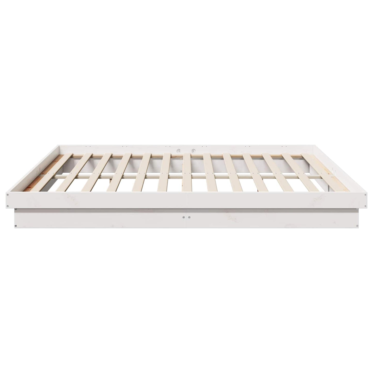 Bedframe Wit 200 x 200 cm Massief grenenhout is nu te koop bij PeponiXL, paradijselijk wonen!